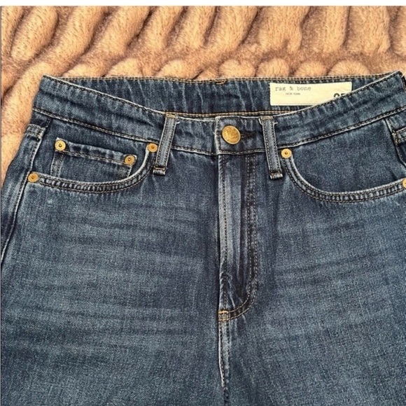 Rag & Bone Logan Mid-Rise Wide Leg Jeans in Annalise Size 25 - Picture 10 of 10